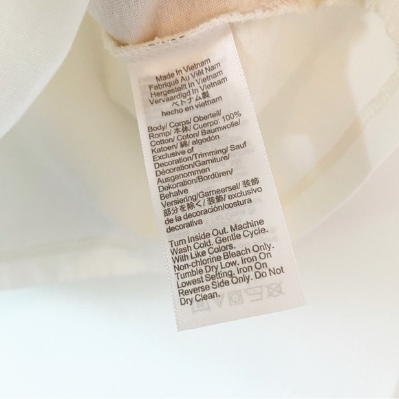 J. CREW Factory Polka Dot Ruffle Shoulder Blouse NWOT - Picture 8 of 8